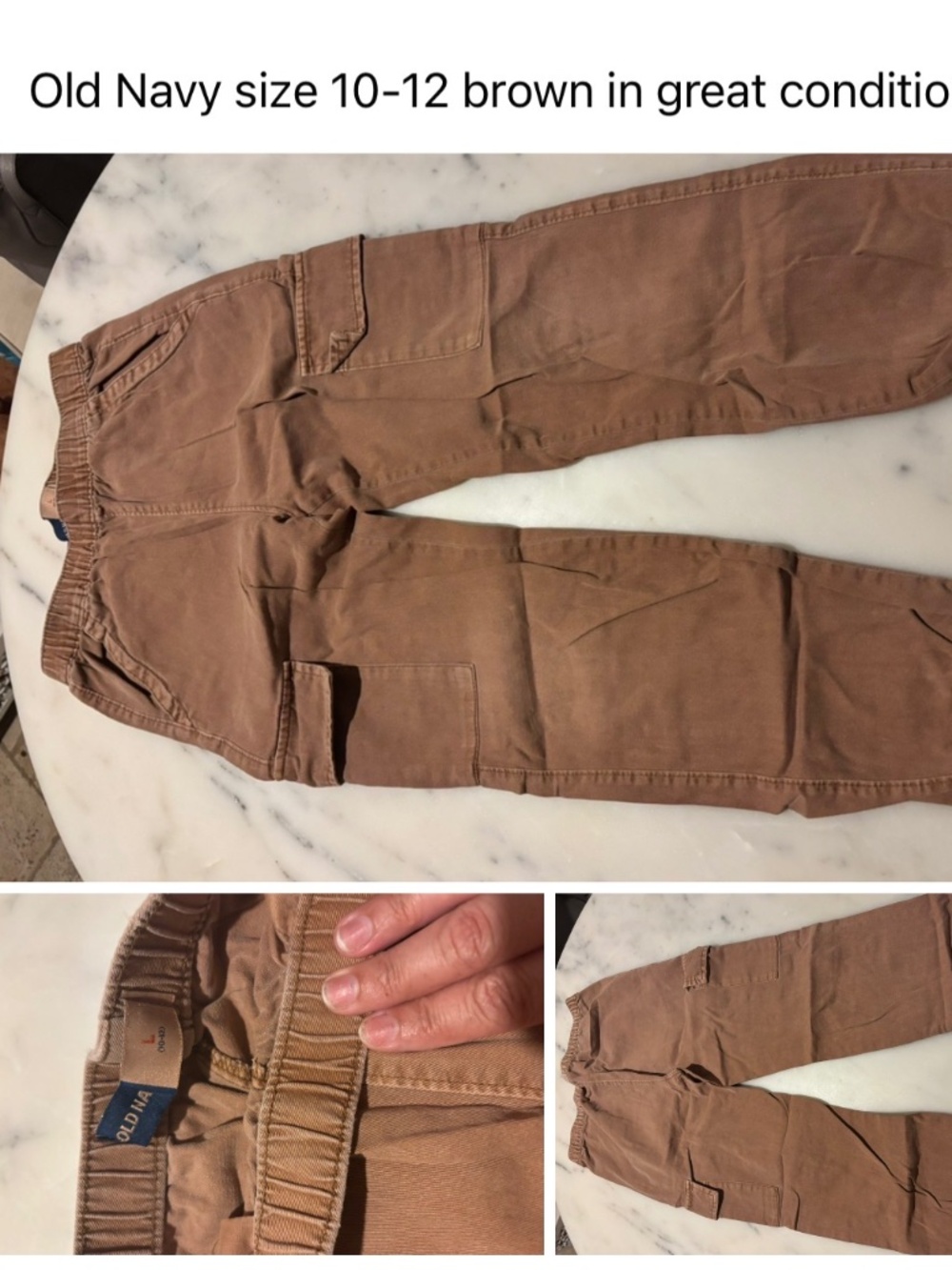 Brown Cargo Pants 10-12 Youth